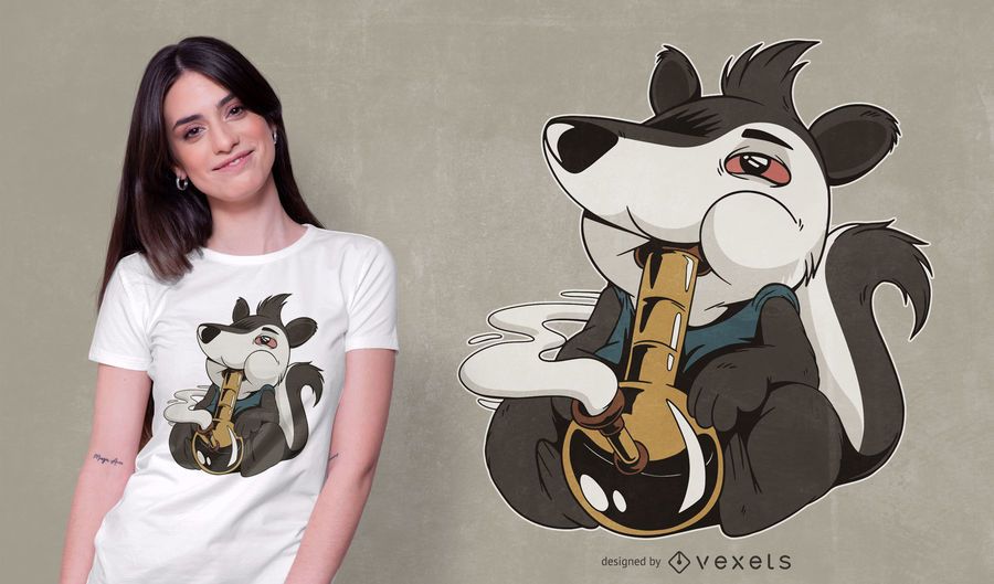 Diseño de camiseta Skunk Bong 420 Diseño de camiseta Skunk Bong 420