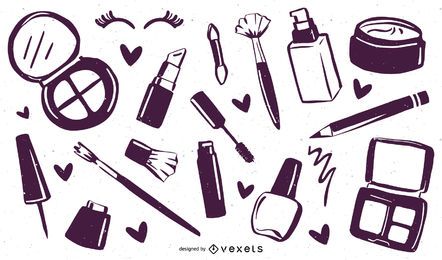Colección de cosméticos de maquillaje Colección de cosméticos de maquillaje