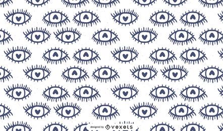 Heart eyes pattern design