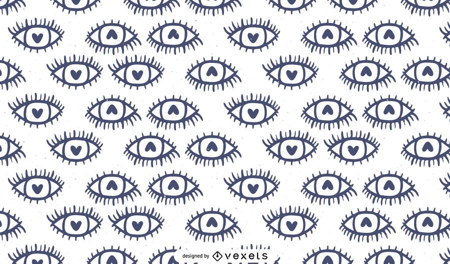 Heart eyes pattern design Heart eyes pattern design