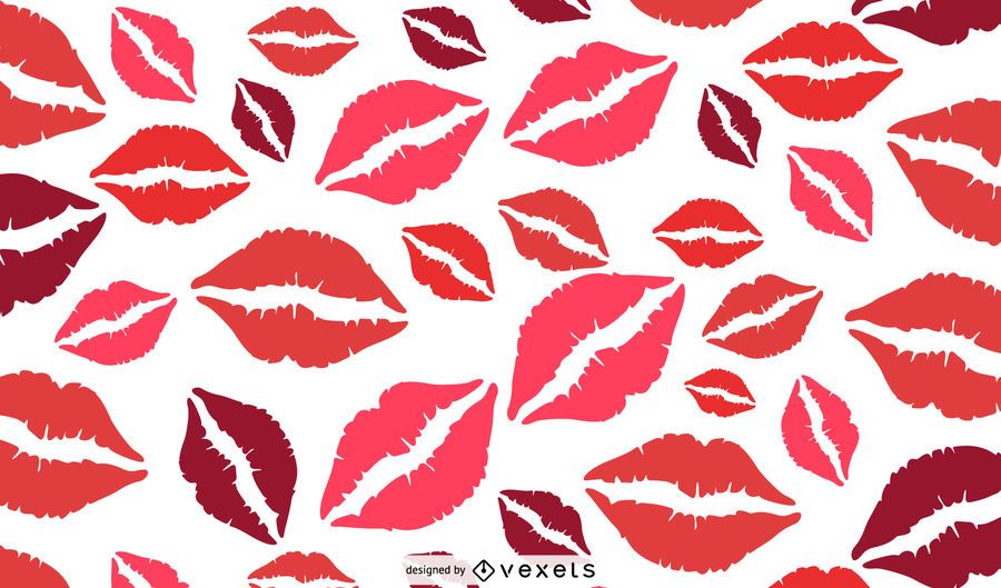 Red lips pattern design Red lips pattern design