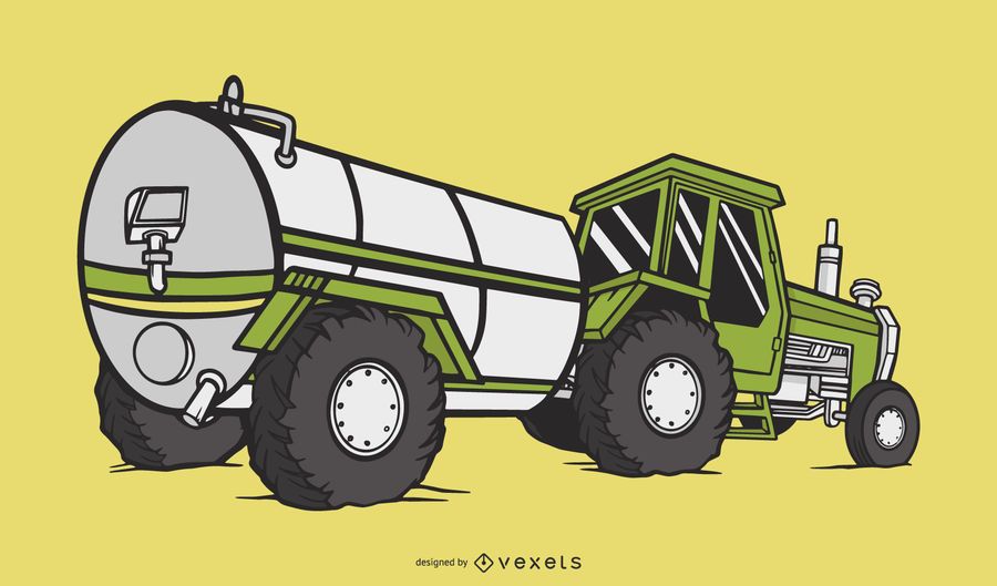 Tractor Illustration Design Tractor Illustration Design