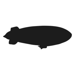 Luftschiff rechts gegenüber Luftschiff Silhouette PNG-Design