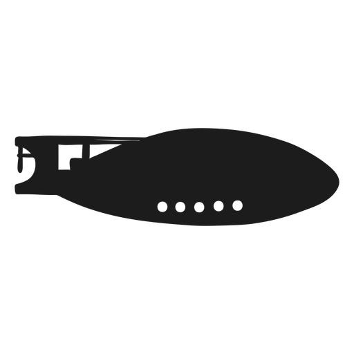Luftschiff rechts gerichtete Variante PNG-Design