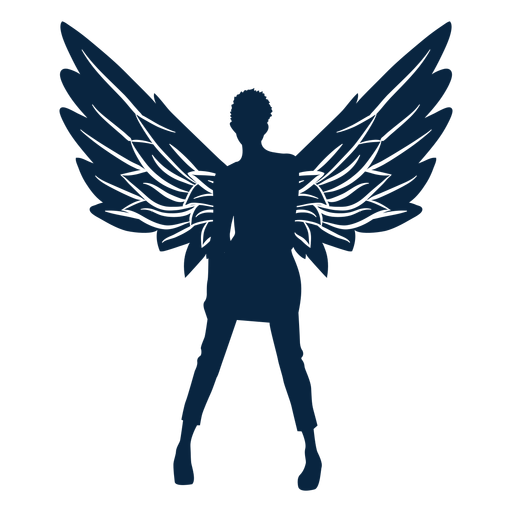 Angel winged lady PNG Design