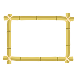 Bambusrahmen entwerfen rechteckiges kleines Symbol PNG-Design