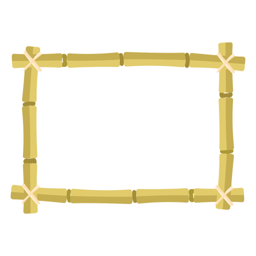 Bamboo frames design rectangle small icon PNG Design