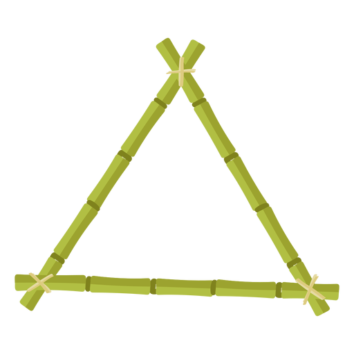 Bamboo frames design triangle icon PNG Design