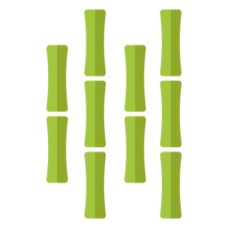 Ícone de bambu verde claro quatro próximo ao centro
