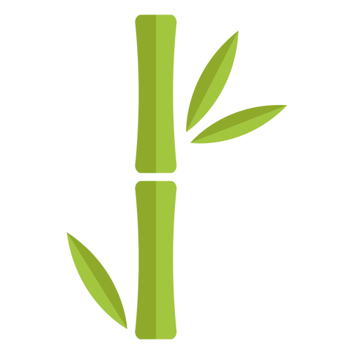 Bamboo light green single thick icon PNG Design