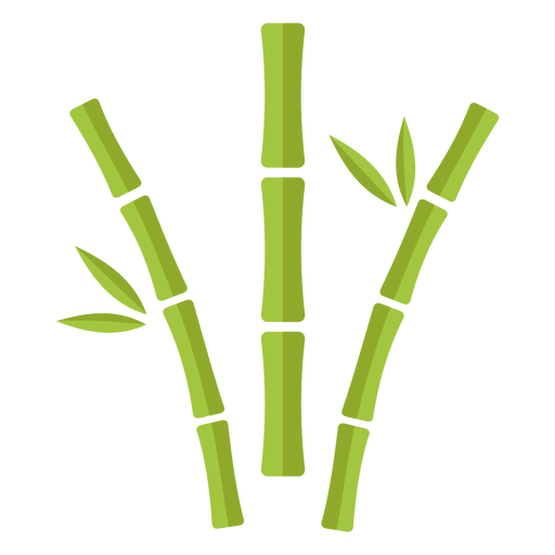 Ícone de bambu verde claro com três curvas de distância - Baixar PNG/SVG Transparente