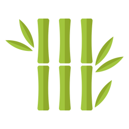 Bambu verde claro três ícones idênticos Transparent PNG