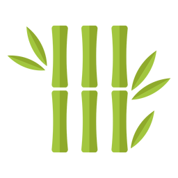 Bambú verde claro tres icono idéntico Diseño PNG