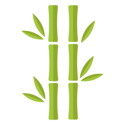 Bambu verde claro com dois ícones idênticos Transparent PNG