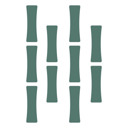 Bambusstock vier nahe zentriertes Symbol PNG-Design