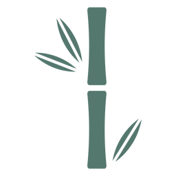 Palo de bambú único icono grueso Diseño PNG