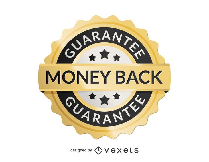 Money back label Money back label
