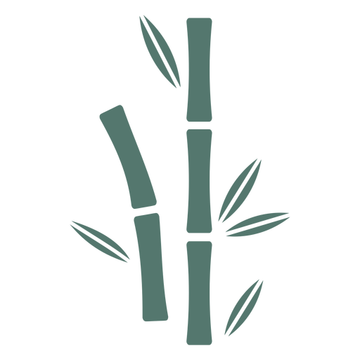 Ícone de pau de bambu dois Desenho PNG