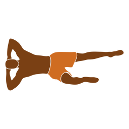 Strandmann entspannt PNG-Design