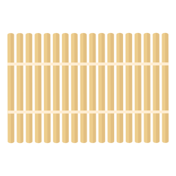 Estera de bambú para el cuidado corporal plana Diseño PNG