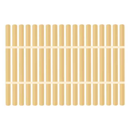 K?rperpflege Bambusmatte flach PNG-Design