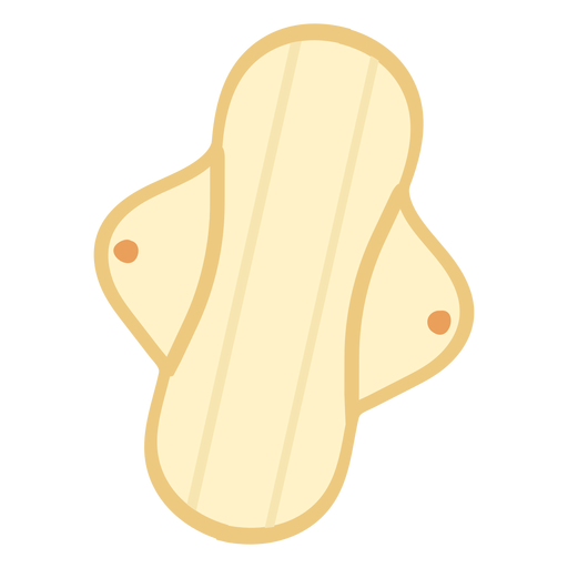Bodycare sanitary pad open flat PNG Design