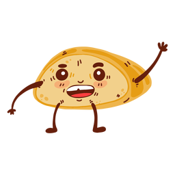 Desenho de pão de pão feliz apartamento Desenho PNG