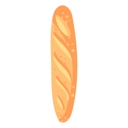 Pan pan francés plano Diseño PNG