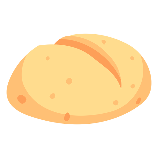 Bread milk loaf flat PNG Design