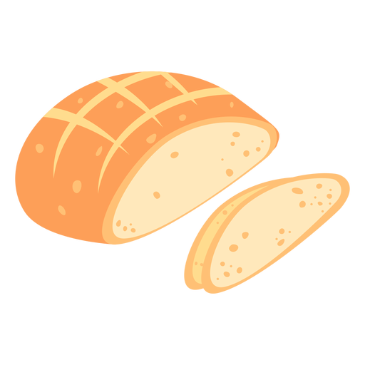 Bread pane de altamura flat PNG Design