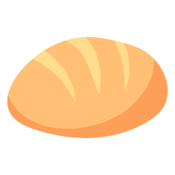 Bread polish loaf flat PNG Design