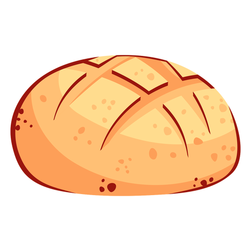 Bread skull icon PNG Design