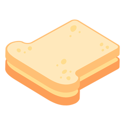 Pan tostado plano Transparent PNG