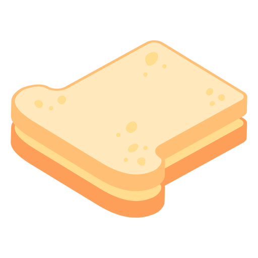 Brot Toast flach PNG-Design