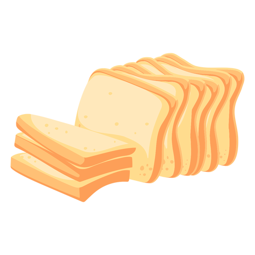 Brot Weizenbrot flach PNG-Design