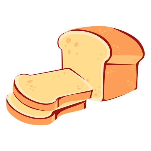 Bread white bread icon PNG Design