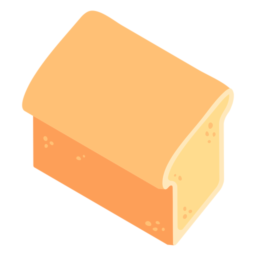 Brot weiß flach PNG-Design