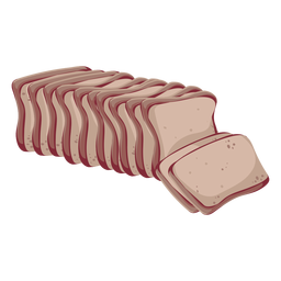 Ícone de pão integral Desenho PNG