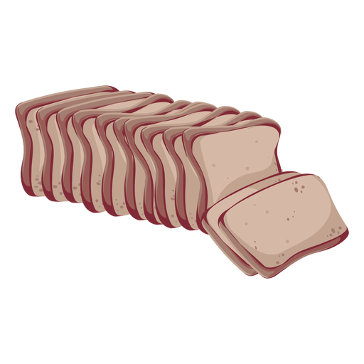 Brot Vollkornbrot Symbol PNG-Design