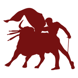 Corrida de toros toro silueta Diseño PNG