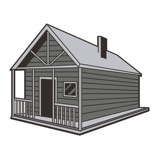 Cabin house illustration PNG Design