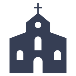 Diseño de iglesia católica simple Diseño PNG