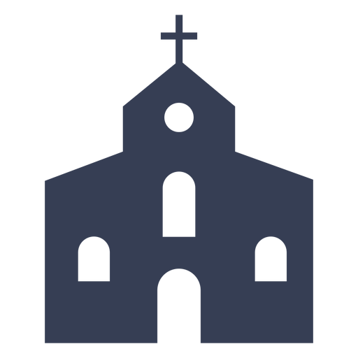 Catholic church design simple PNG Design