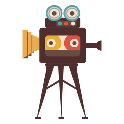 Dibujado a mano cámara de cine de cine Diseño PNG