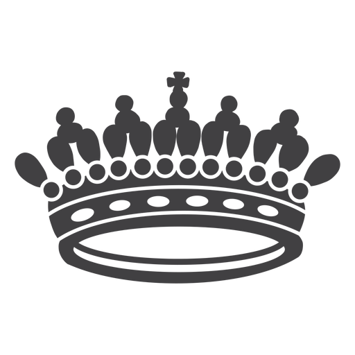 Crown design artistic top cross icon