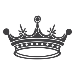 Ícone de quatro pontas simples de desenho de coroa Desenho PNG