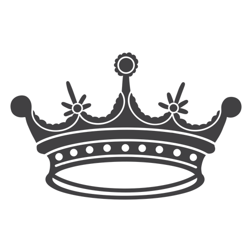 Krone Design einfache vier Spikes Symbol