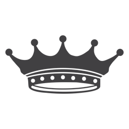 Corona diseño simple picos icono menor Diseño PNG