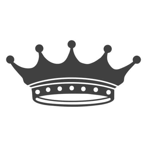 Crown design simple spikes lesser icon