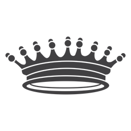 Crown design simple spikes more icon Transparent PNG